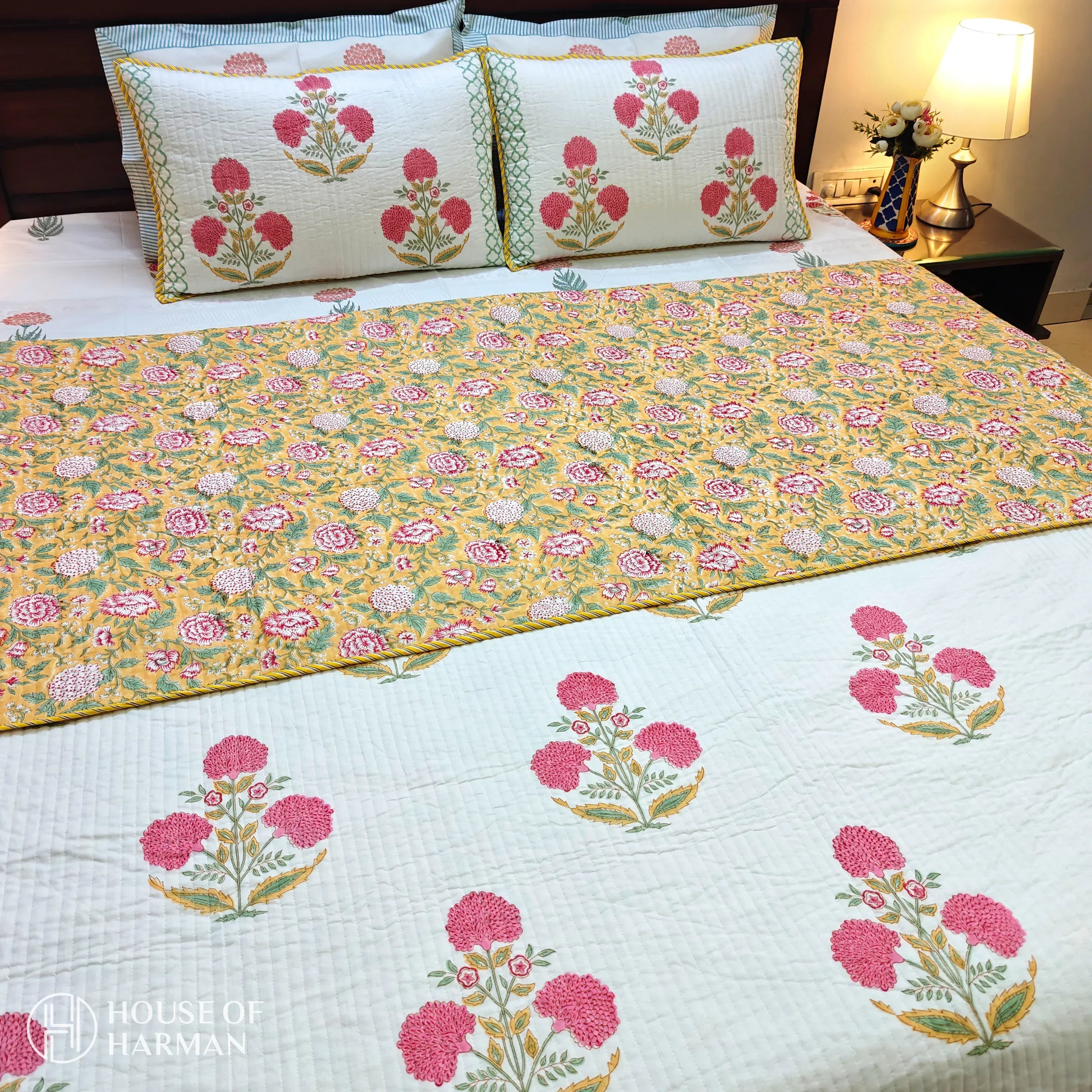 Amber Bloom Haven Bedcover - HOUSE OF HARMAN