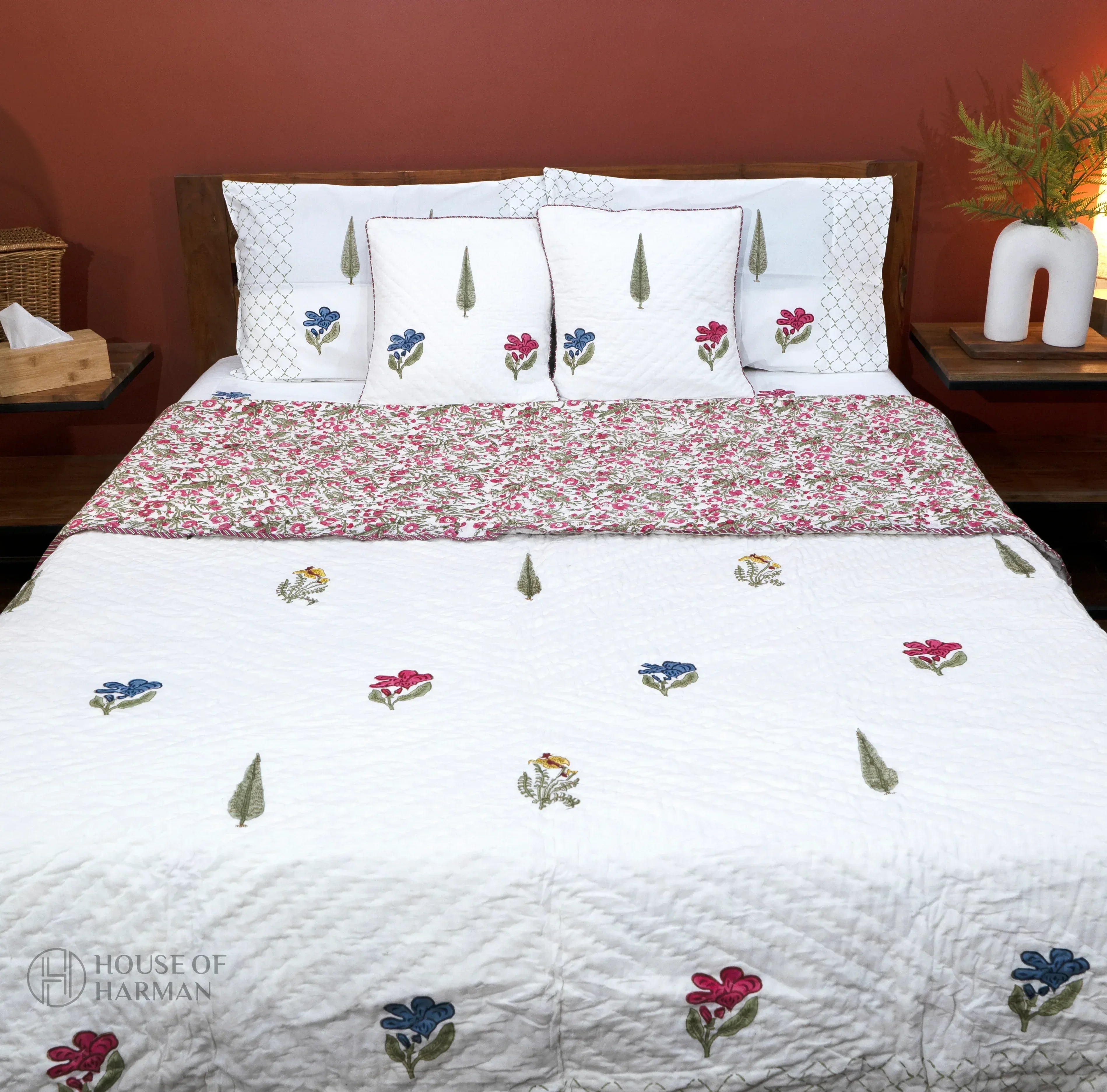 Floral Symphony Charm Quilt - HOUSE OF HARMAN