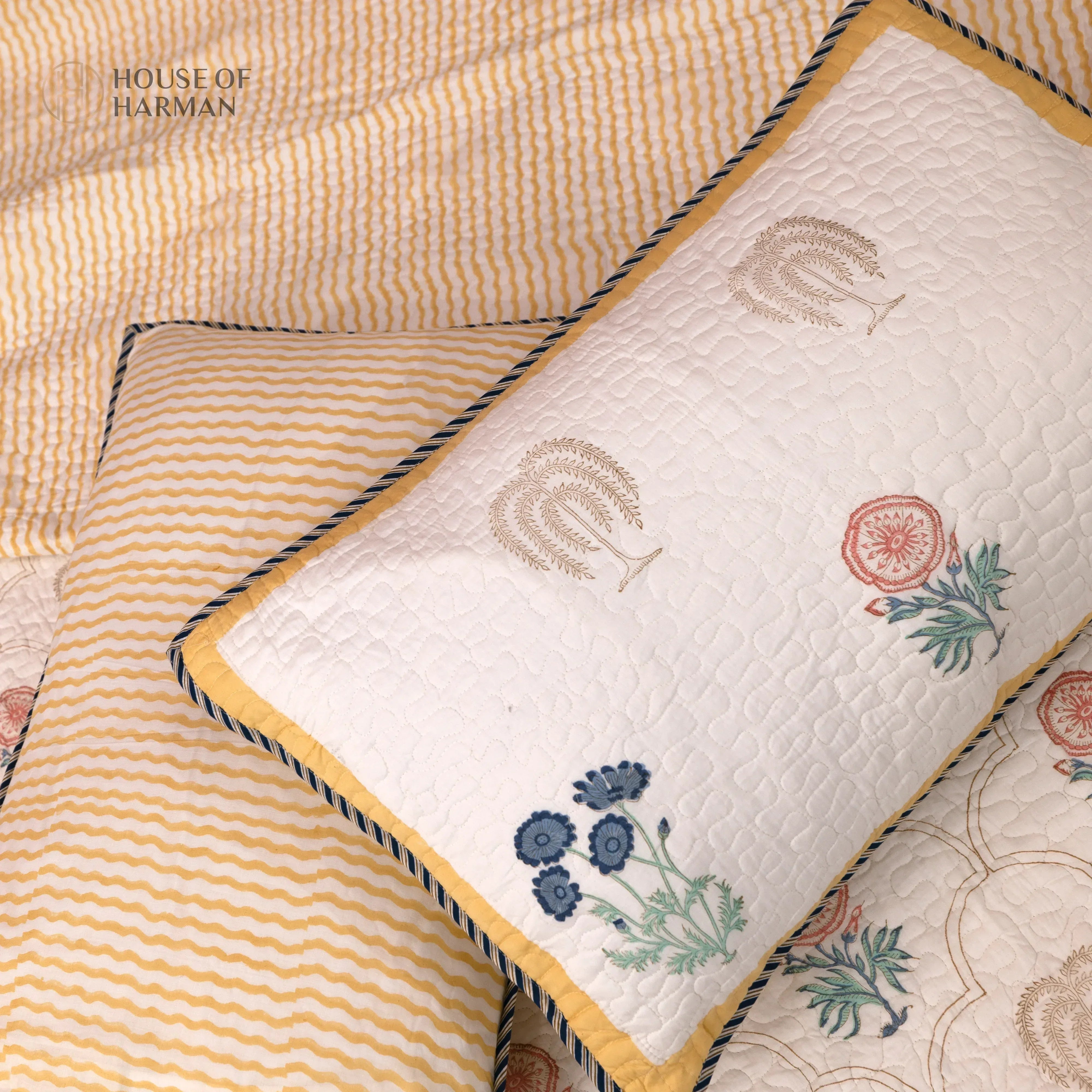 Elysian Floral Arches Bedcover - HOUSE OF HARMAN
