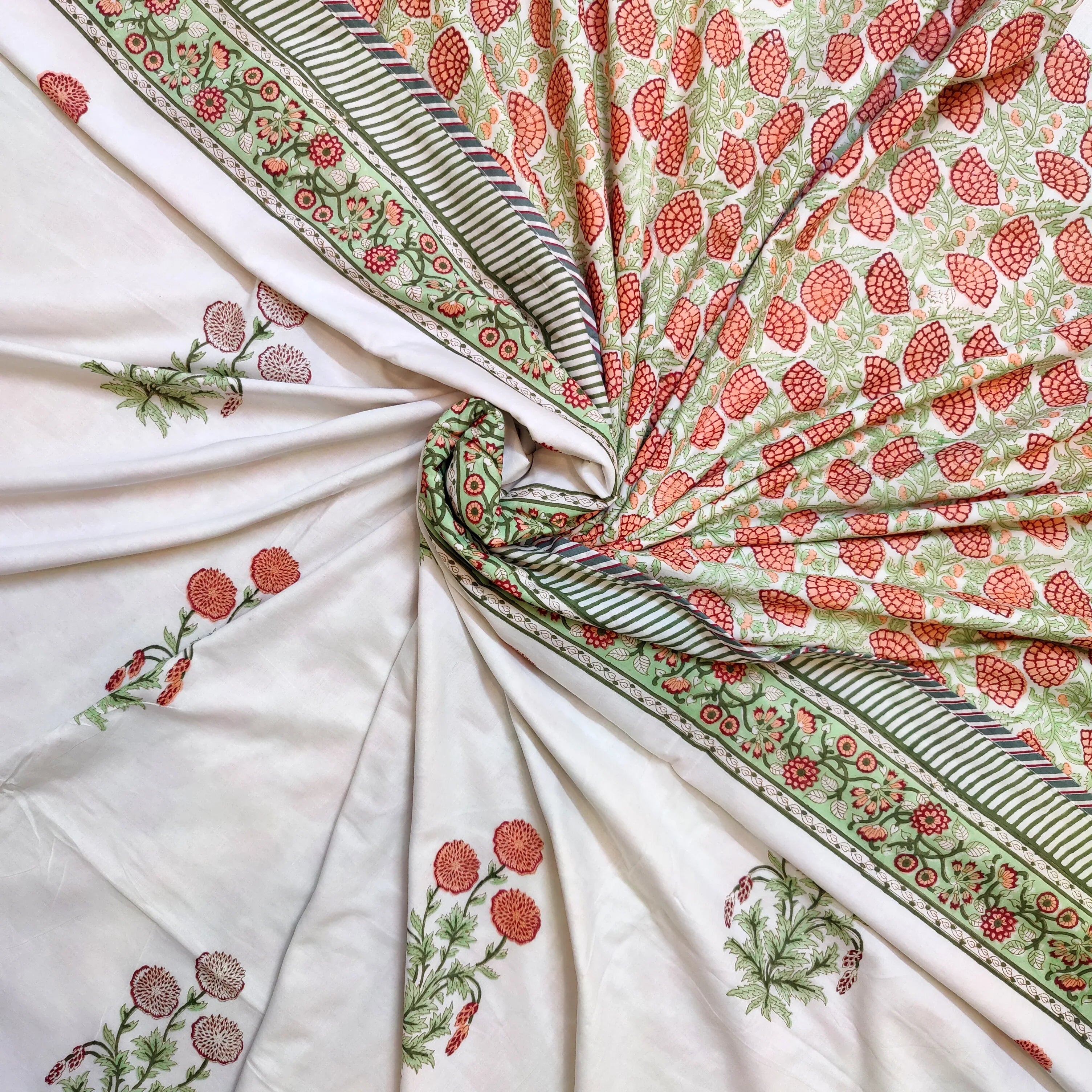 Sunlit Rustic Garden Dohar - HOUSE OF HARMAN