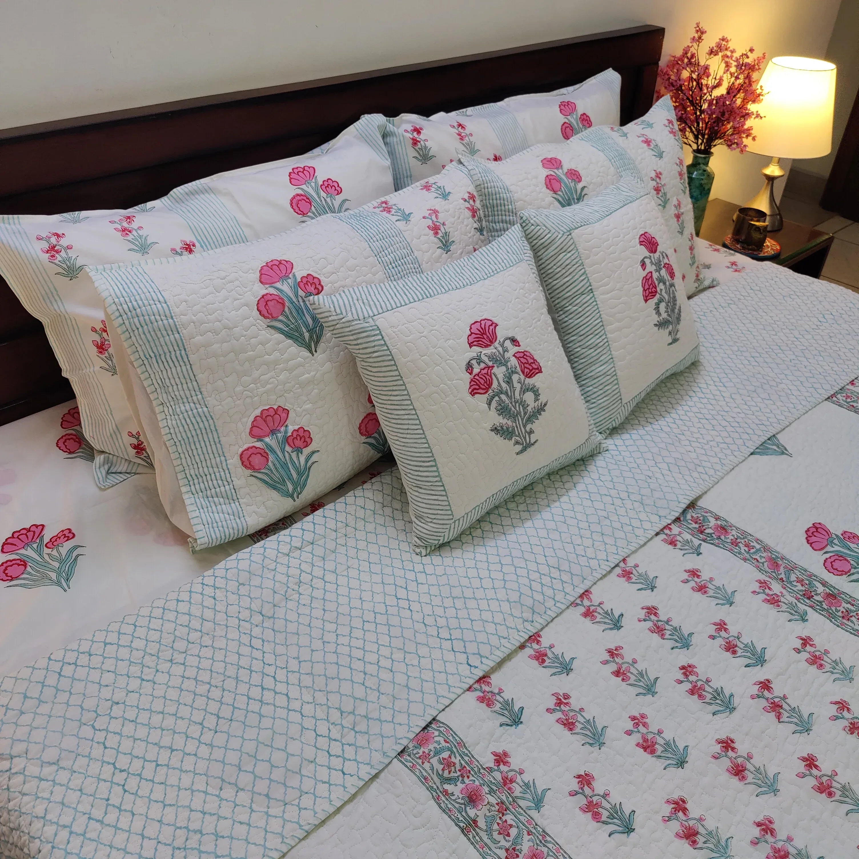 Pink Petal Dreams Bedcover - HOUSE OF HARMAN