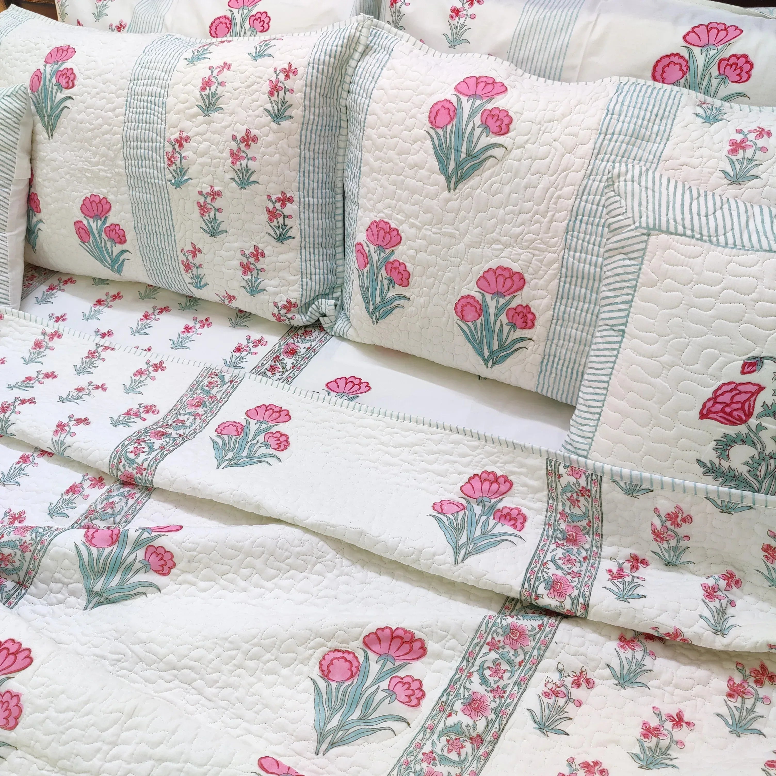 Pink Petal Dreams Bedcover - HOUSE OF HARMAN