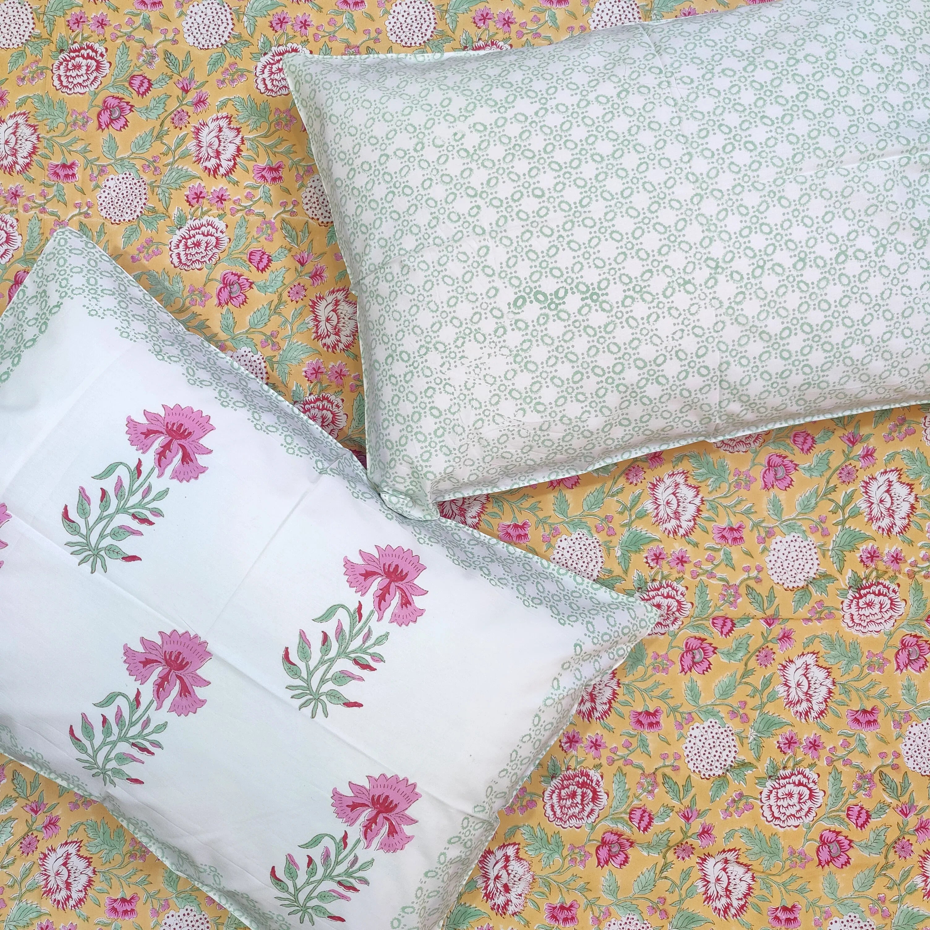 Amber Bloom Haven Bedsheet - HOUSE OF HARMAN