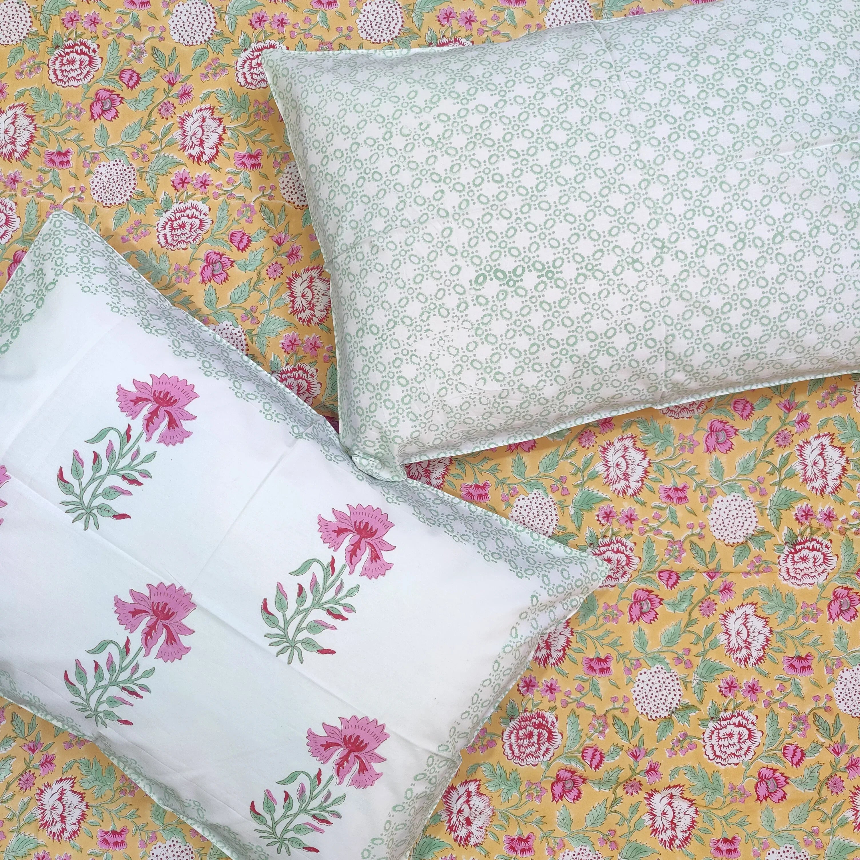 Amber Bloom Haven Bedsheet - HOUSE OF HARMAN