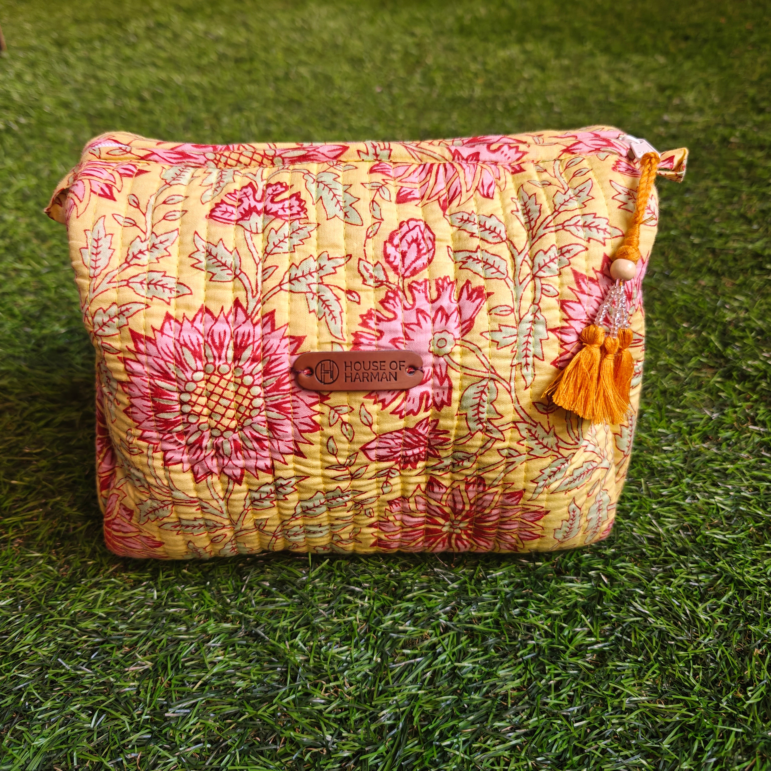 Multipurpose Pouches- Set of Three I Waterproof Lining I Four Mini Pockets Inside