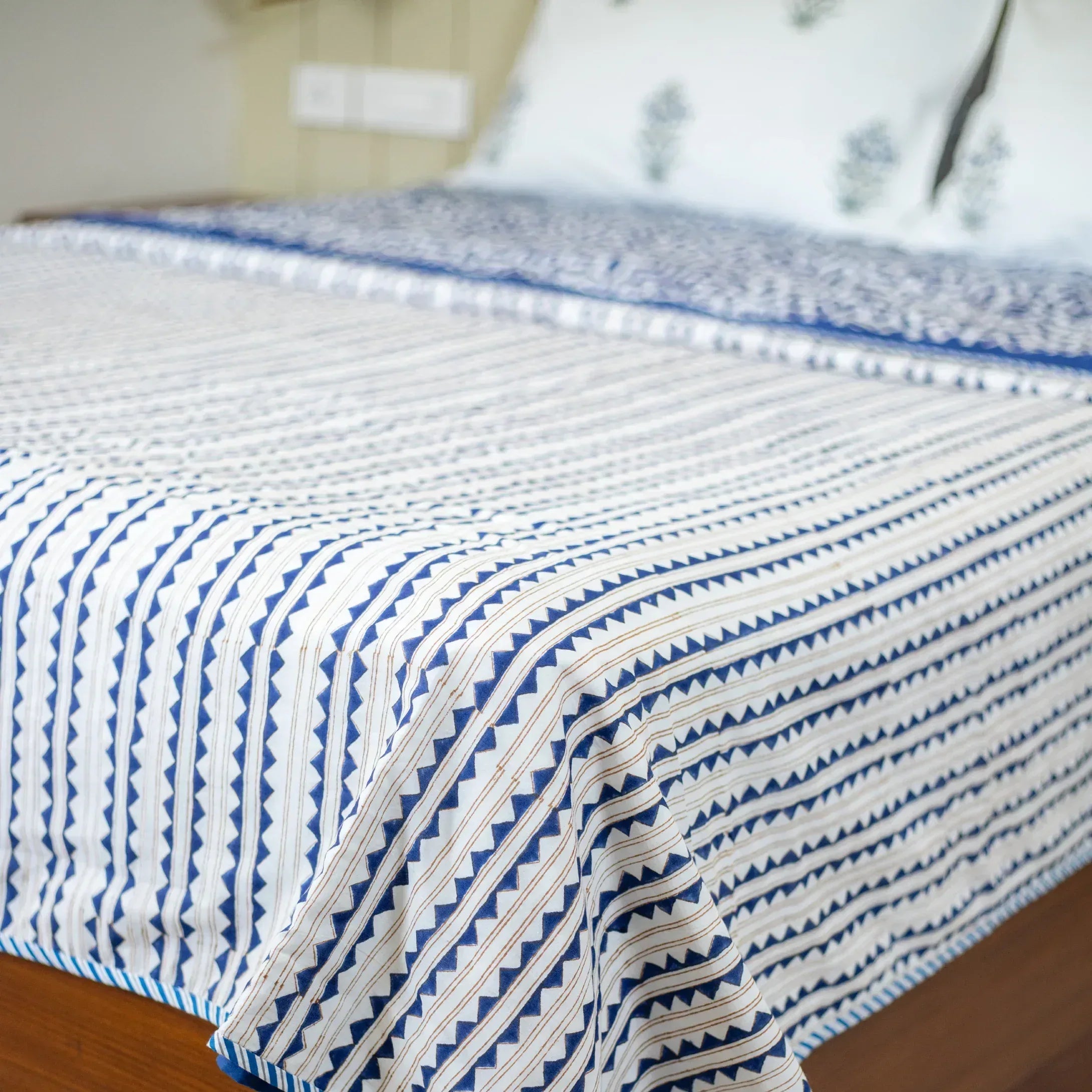 Indigo Lattice Dream Dohar - HOUSE OF HARMAN