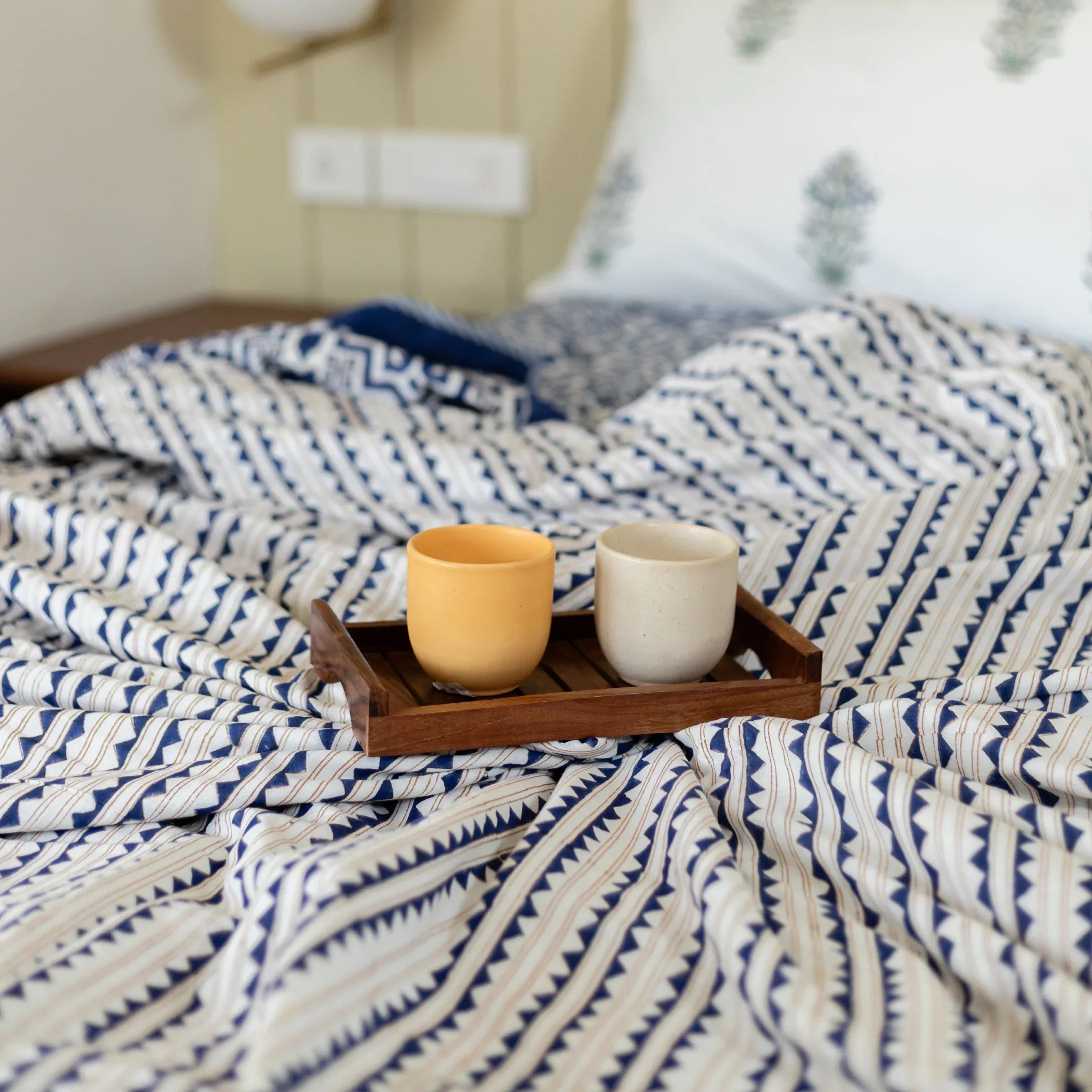 Indigo Lattice Dream Dohar - HOUSE OF HARMAN