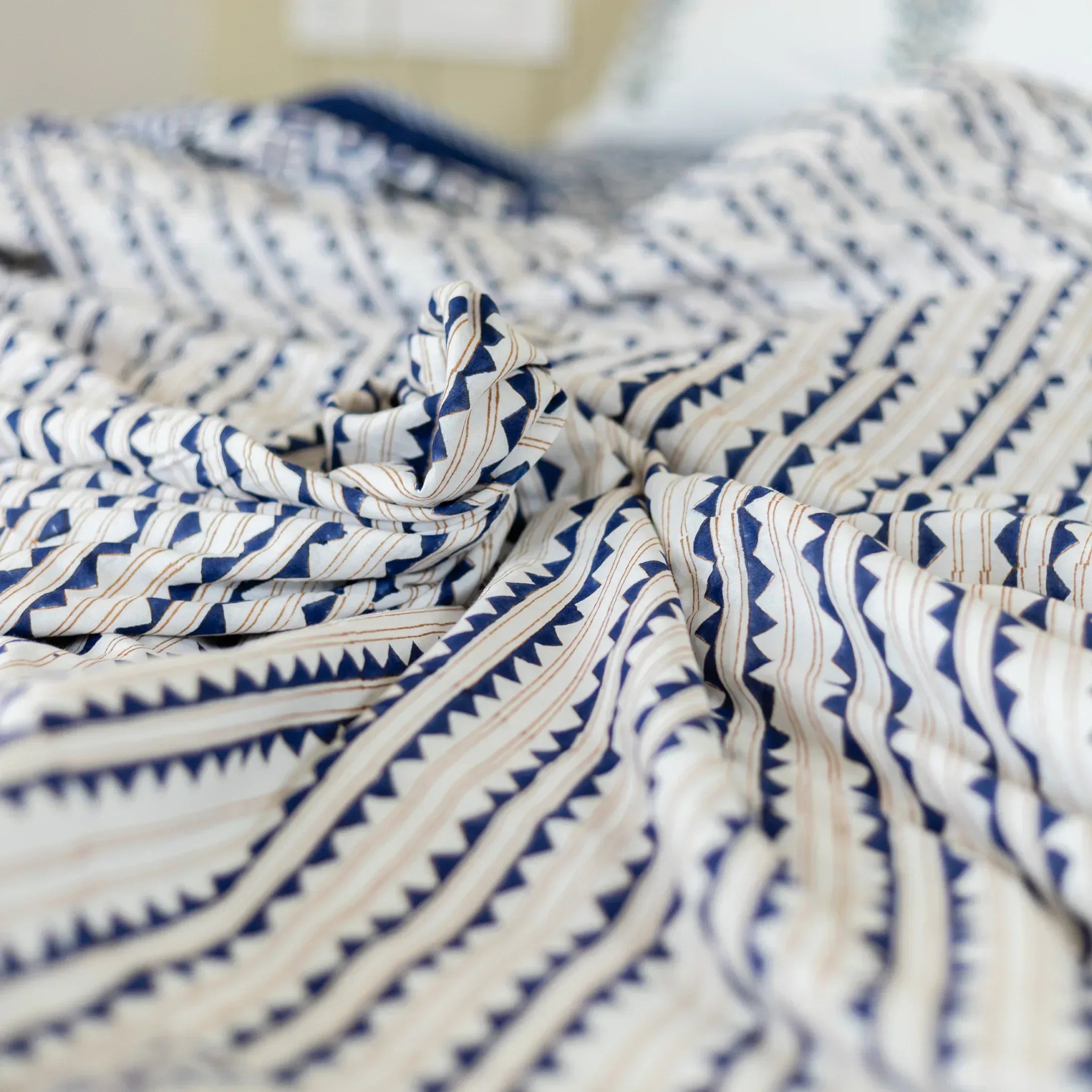 Indigo Lattice Dream Dohar - HOUSE OF HARMAN