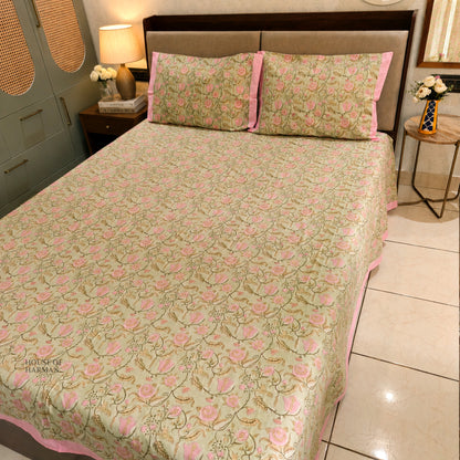 Sage Blossom Haven Bedsheet