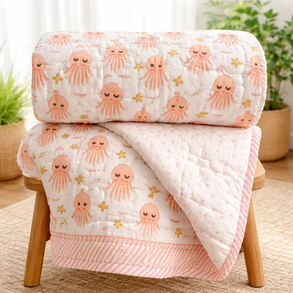 Happy Little Octos Baby Quilt