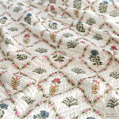 Blush Vine Harmony Quilt