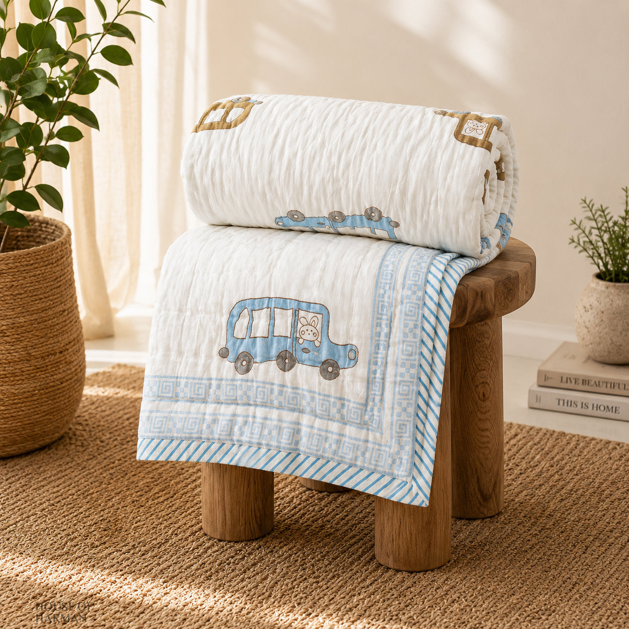 Tiny Traveler Drive Baby Quilt