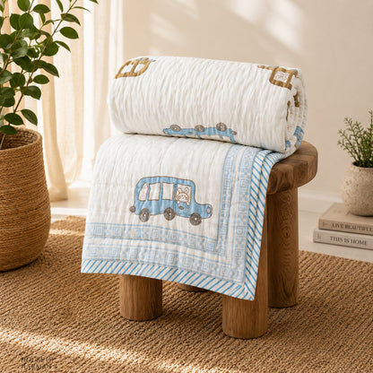 Tiny Traveler Drive Baby Quilt