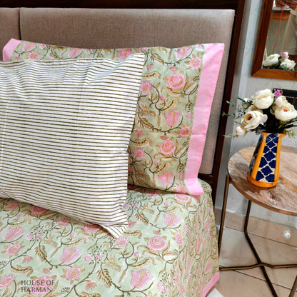 Sage Blossom Haven Bedsheet