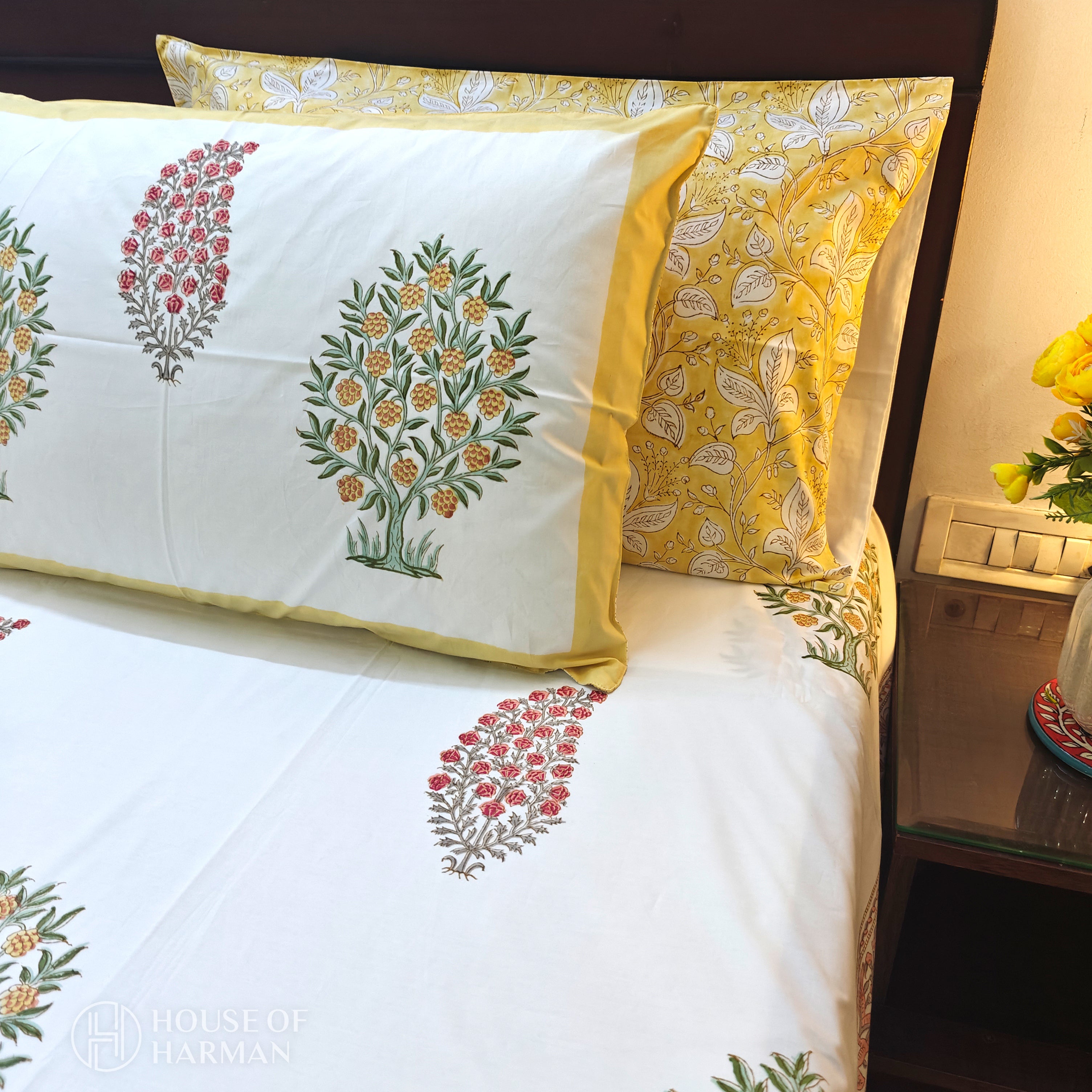 Spring Floral Canopy Bedsheet