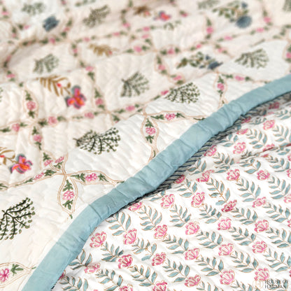 Blush Vine Harmony Quilt