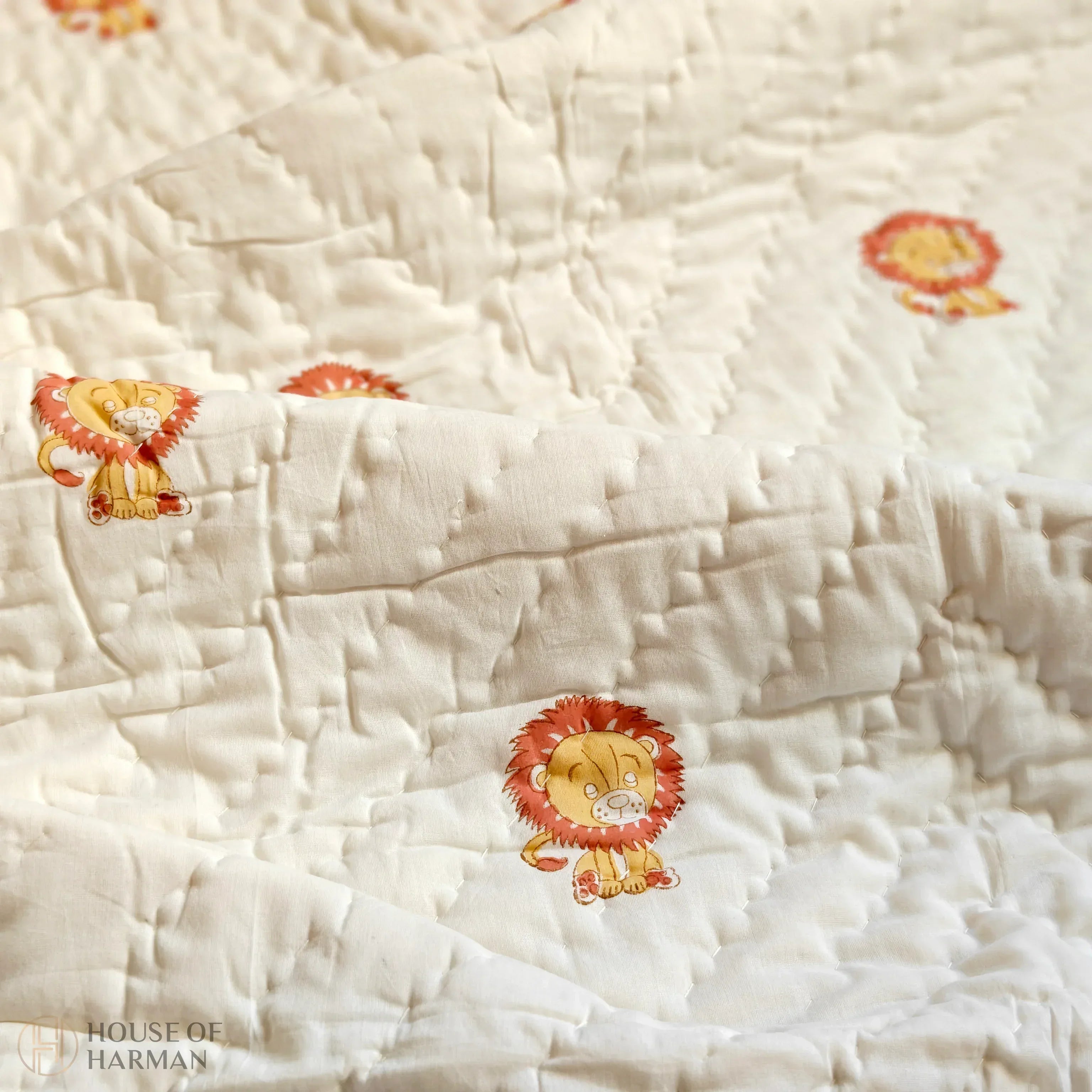 Sunny Jungle Cub Baby Quilt