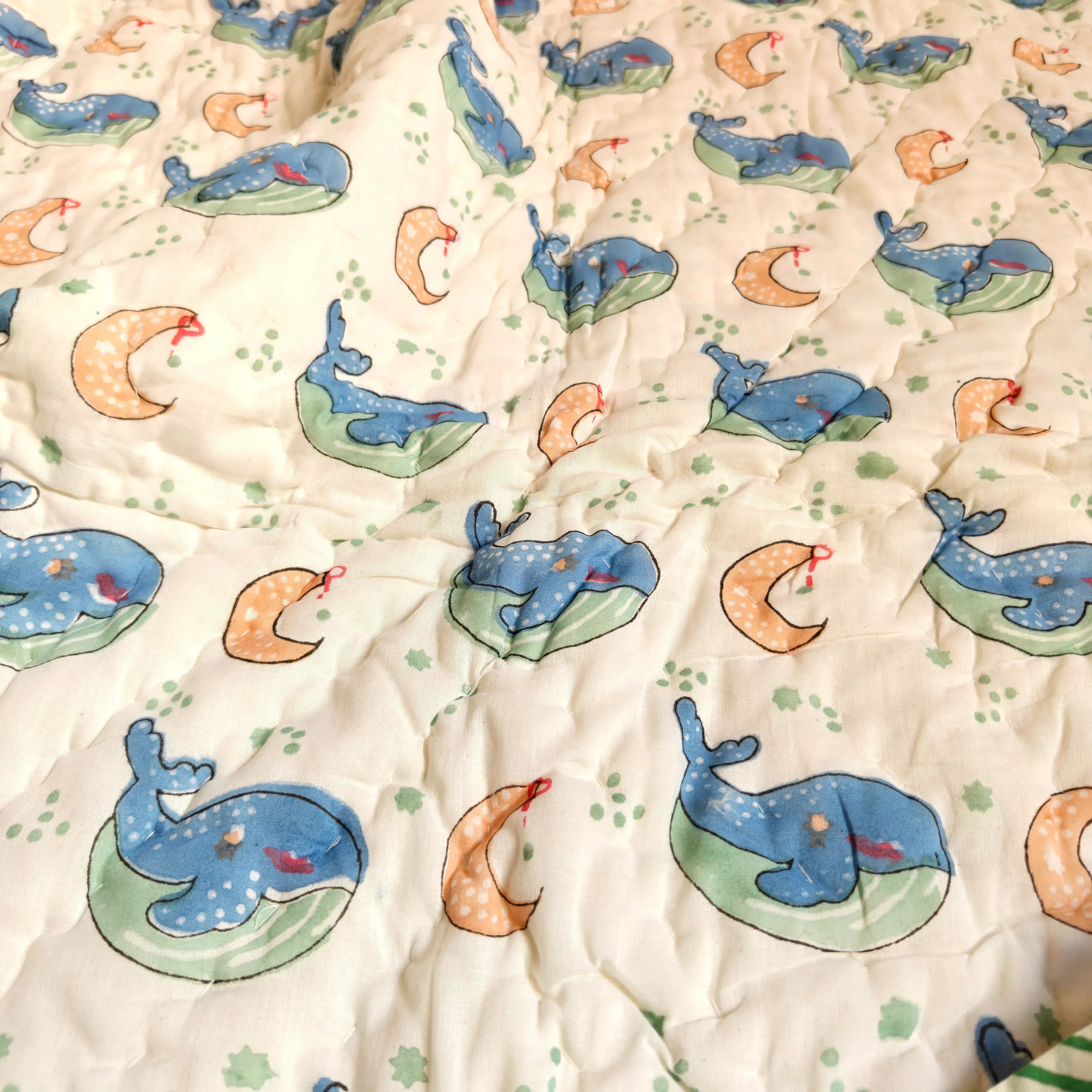Moonlit Whales Baby Quilt