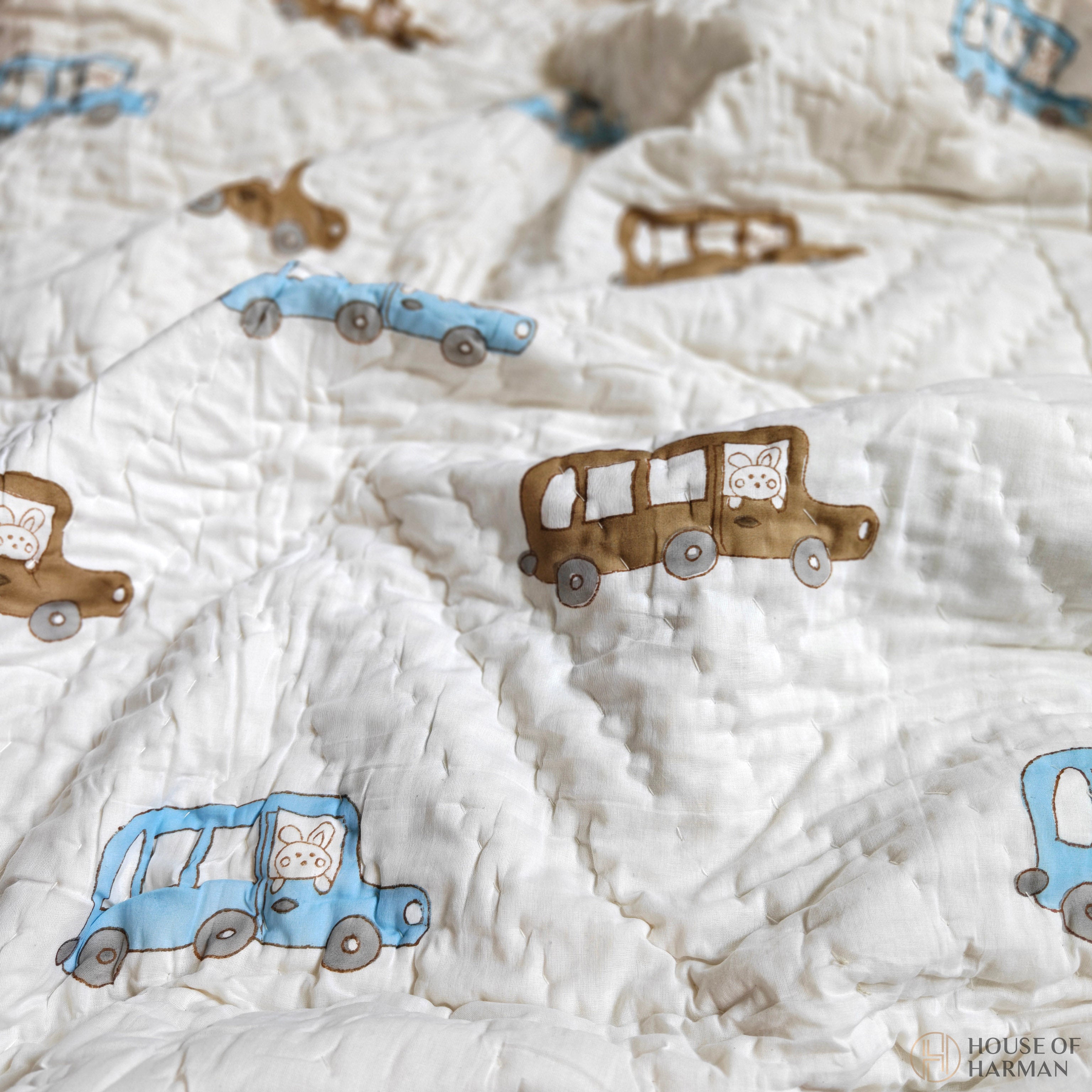 Tiny Traveler Drive Baby Quilt