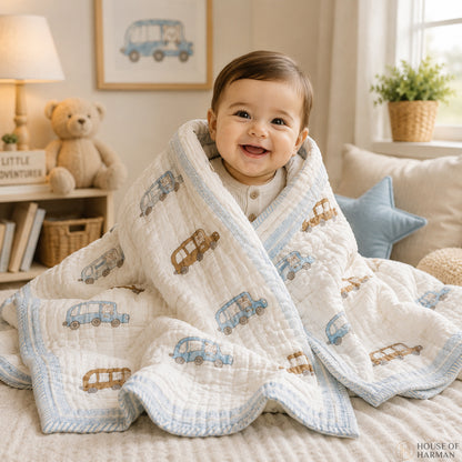 Tiny Traveler Drive Baby Quilt