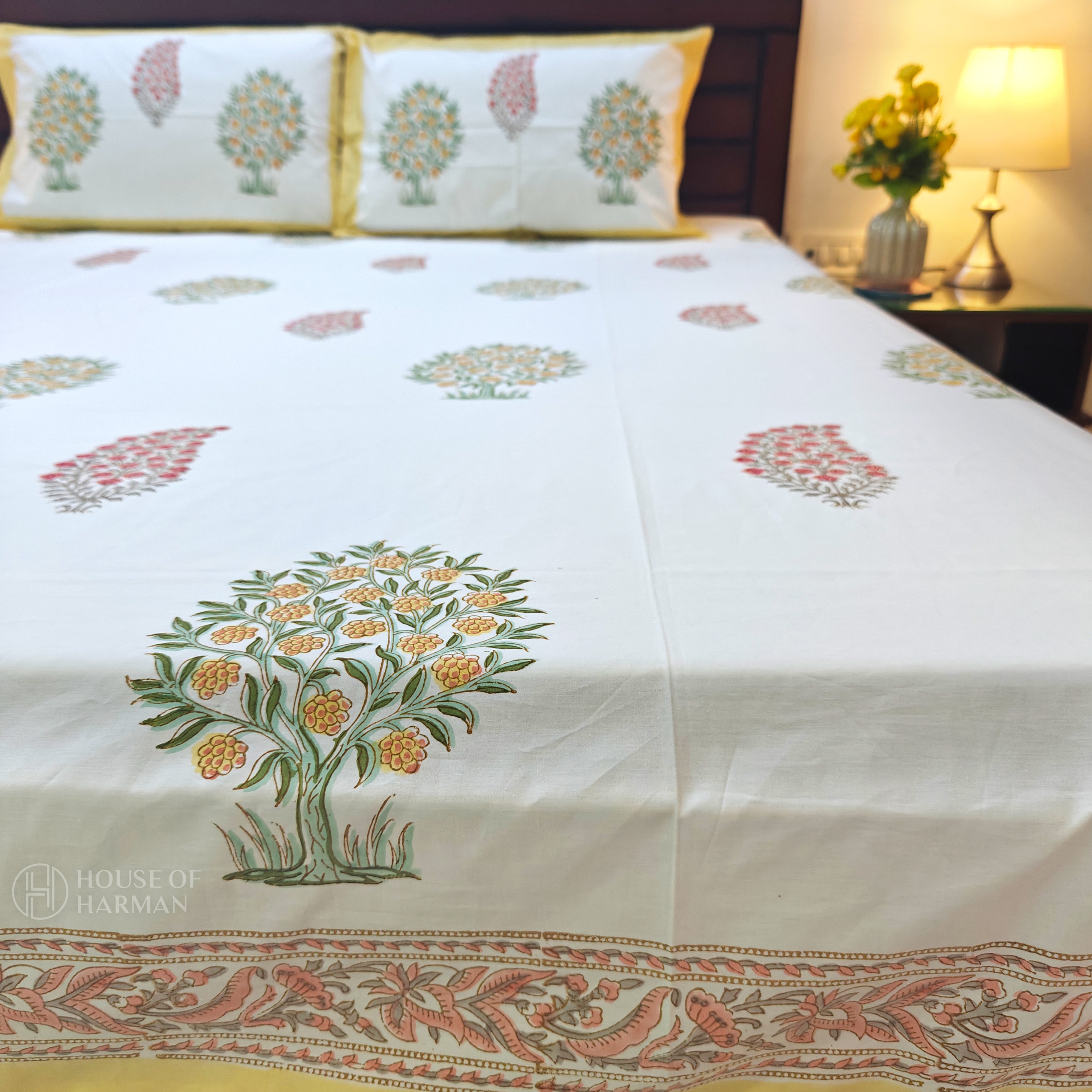 Spring Floral Canopy Bedsheet
