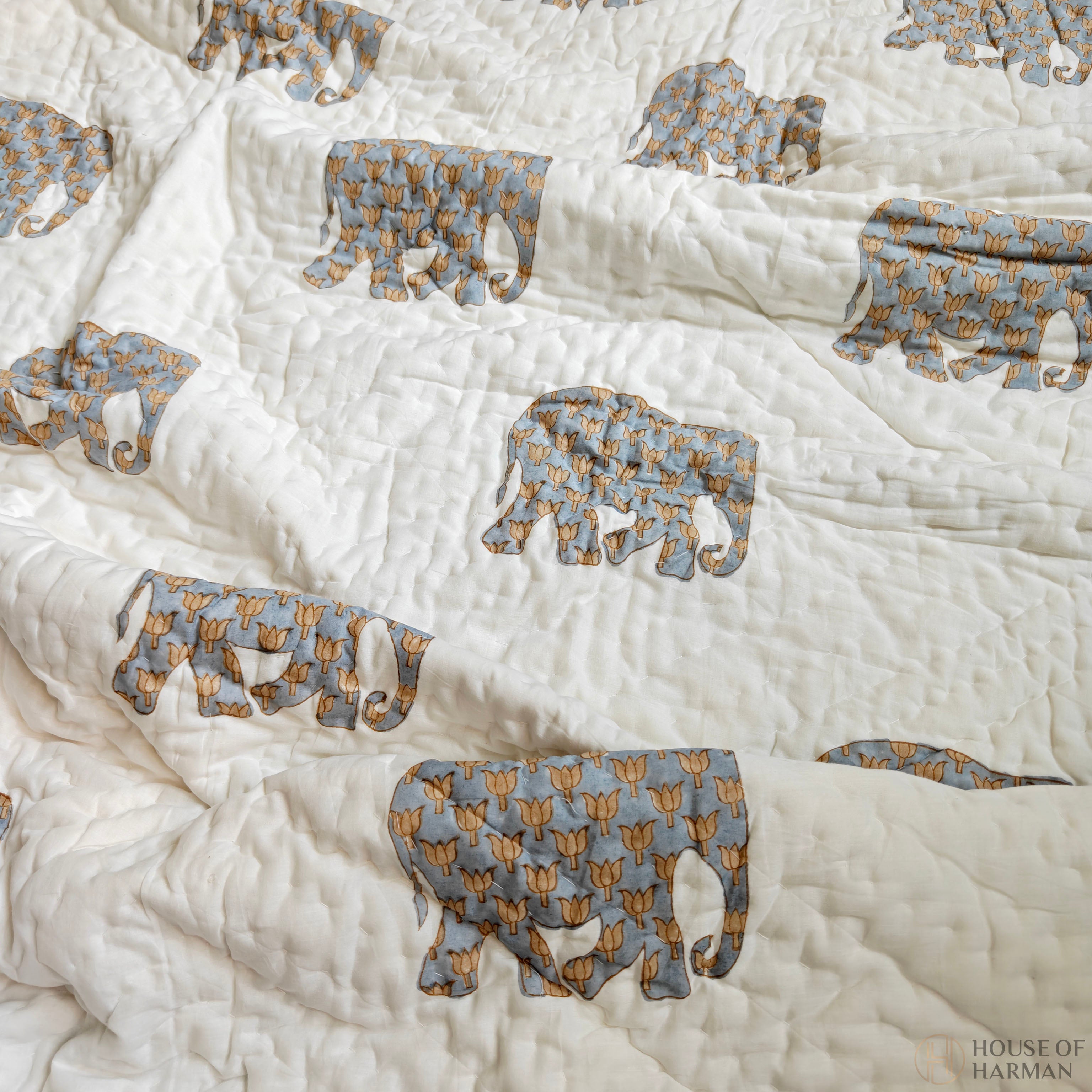 Tiny Tusk Dreams Baby Quilt