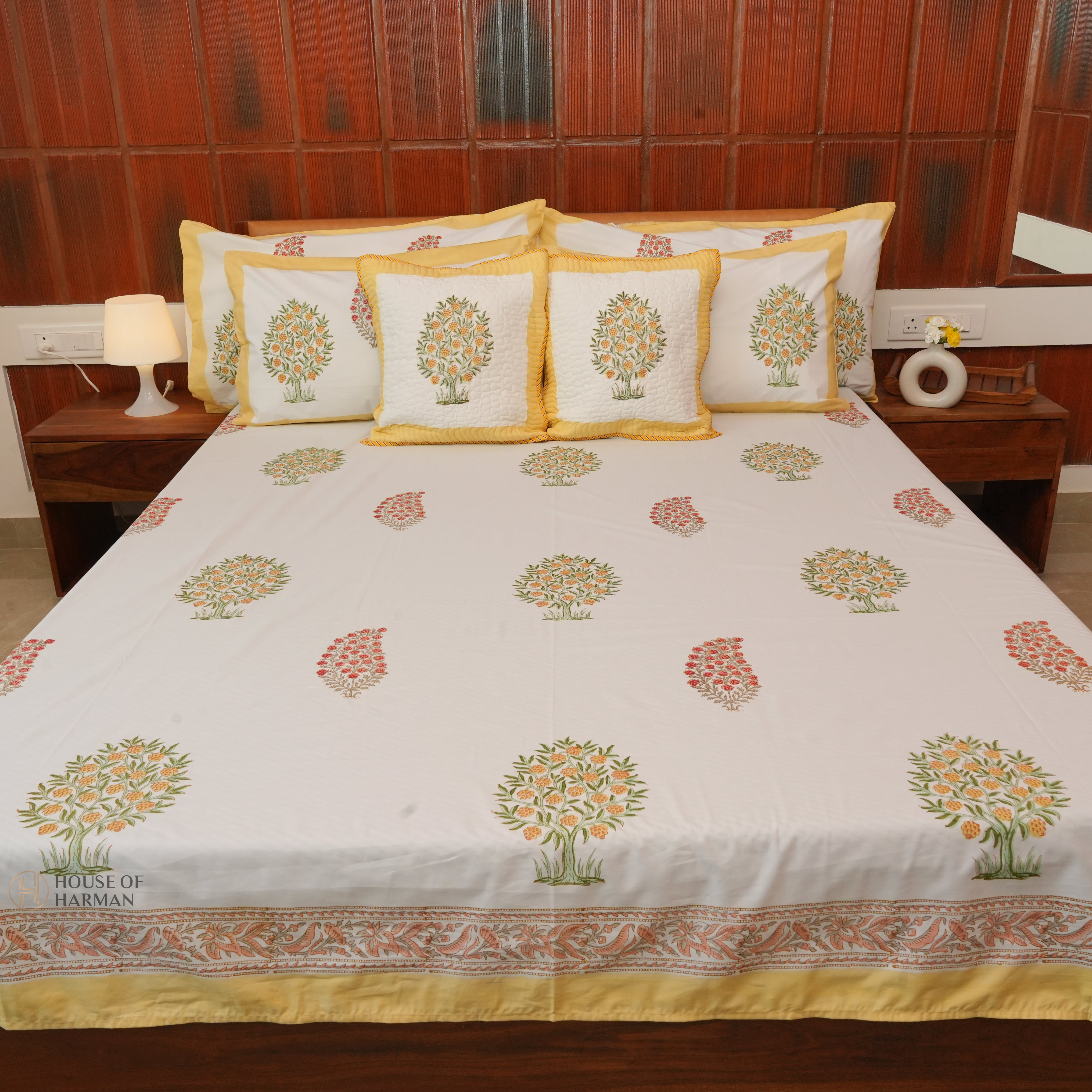 Spring Floral Canopy Bedsheet