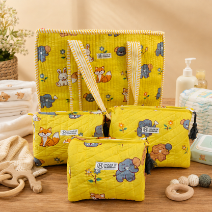 Set of Tote Bag and Multipurpose Pouches