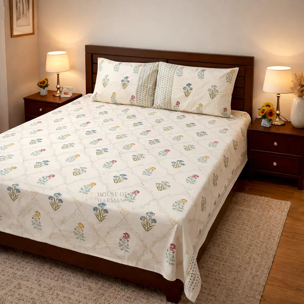 Morning Garden Bloom Bedsheet