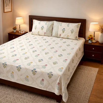 Morning Garden Bloom Bedsheet