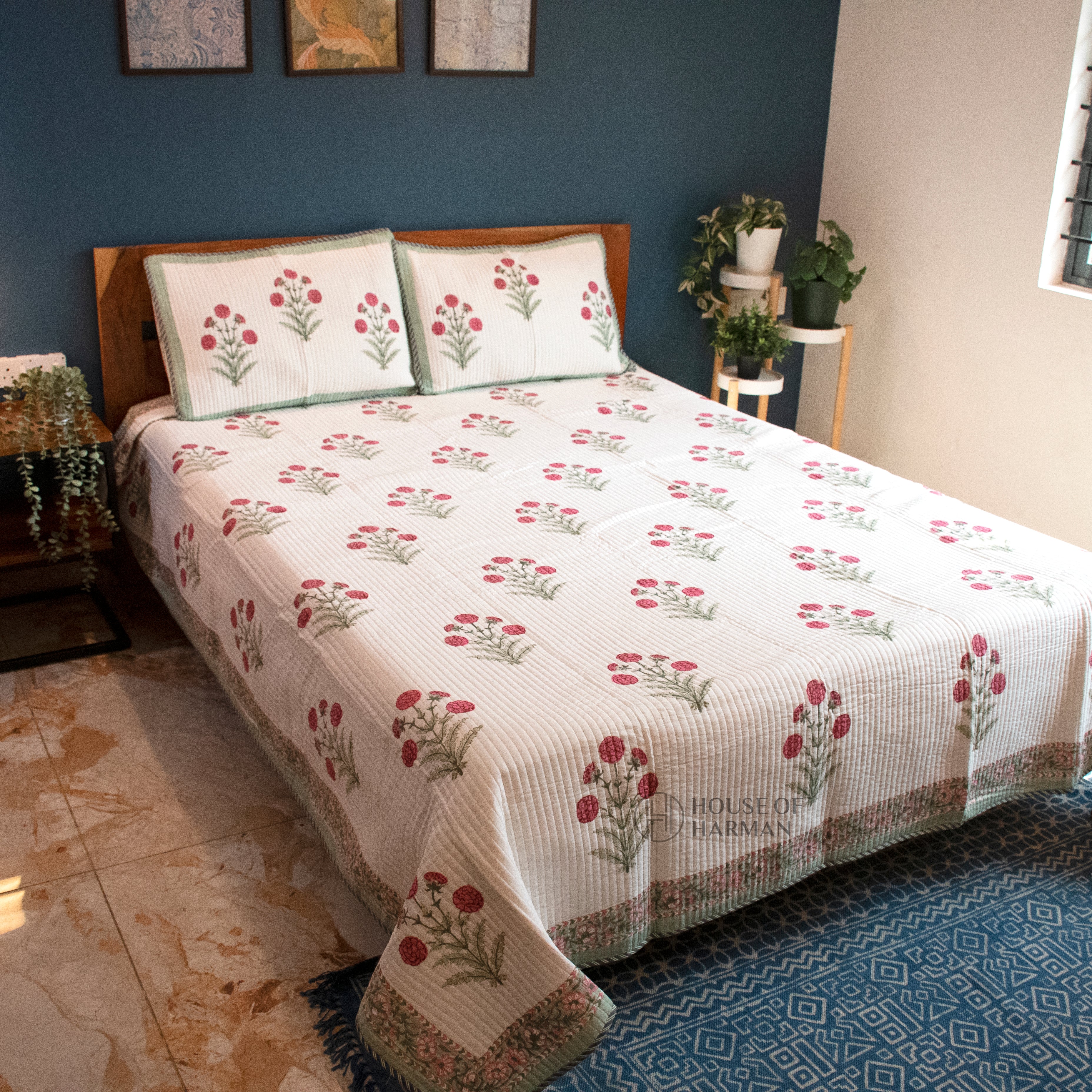 Morning Meadow Charm Bedcover