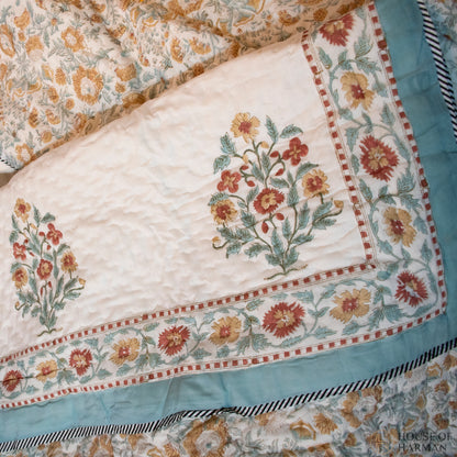 Floral Harmony Spread Quilt