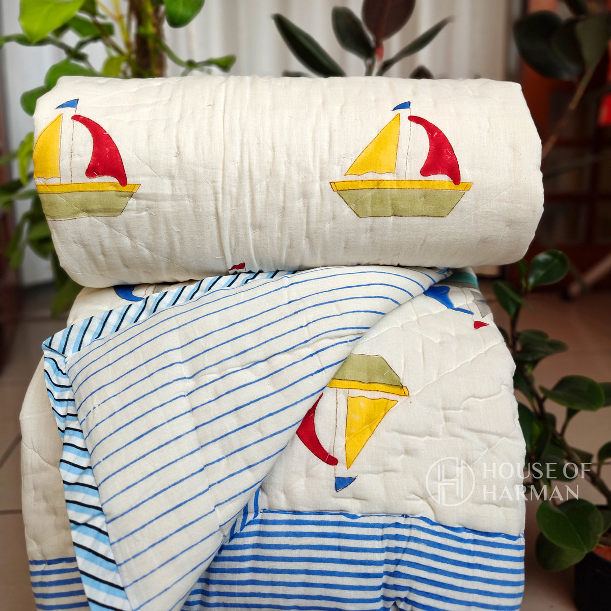 Little Voyager Sail Baby Quilt