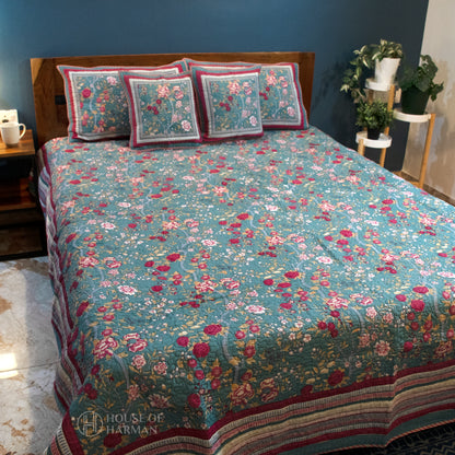 Persian Bloom Bedcover - Set of 3