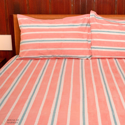 Blush Breeze Charm Bedsheet - HOUSE OF HARMAN