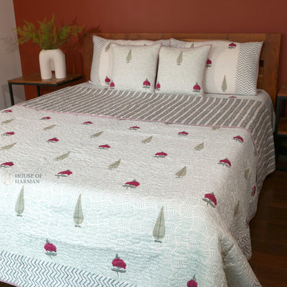 Floral Mirage Bedcover