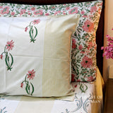 Ivory Floral Serenade Bedsheet