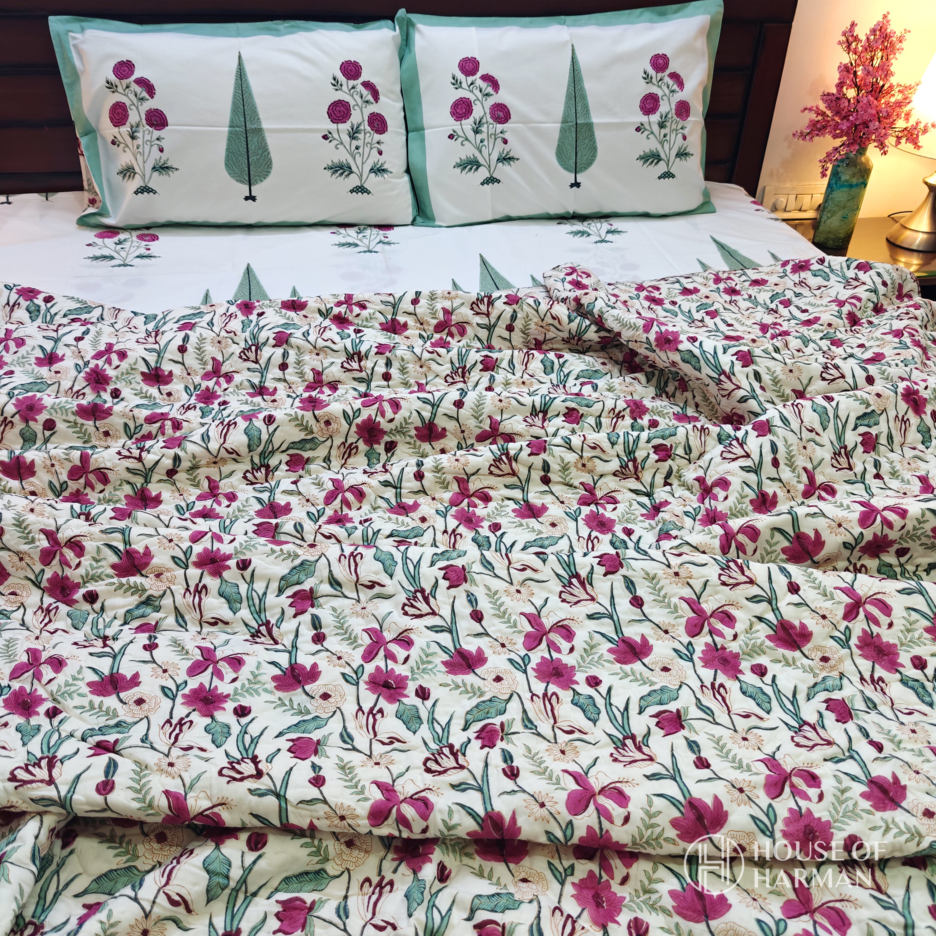 Cypress Meadow Bloom Bedsheet and Quilt