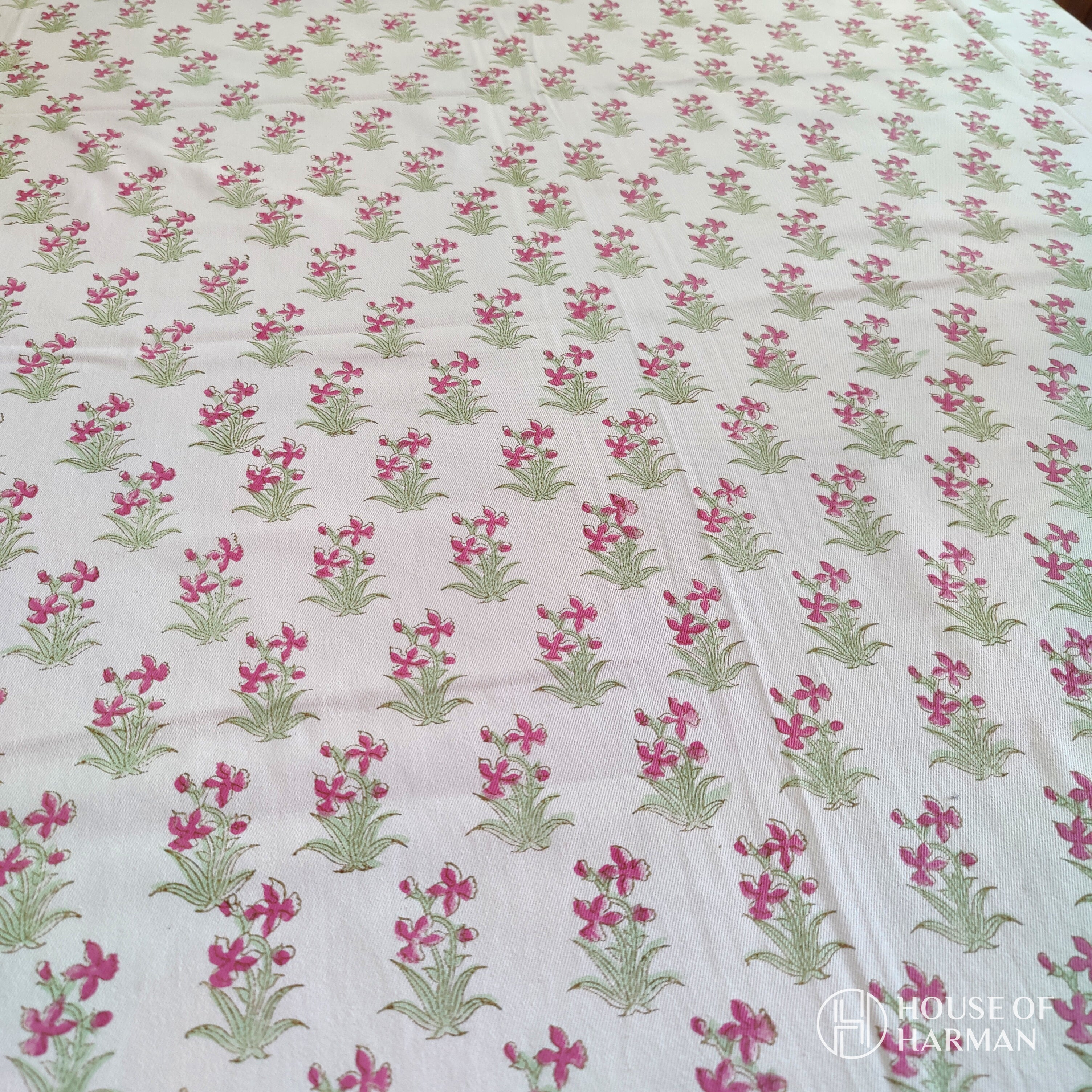 Rosy Meadow Table Cover