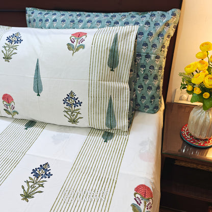 Meadow Breeze Elegance Bedsheet