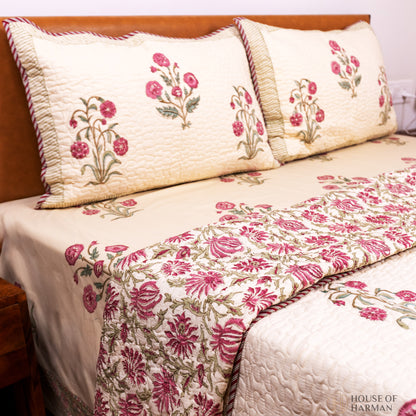 Royal Blossom Charm Bedcover