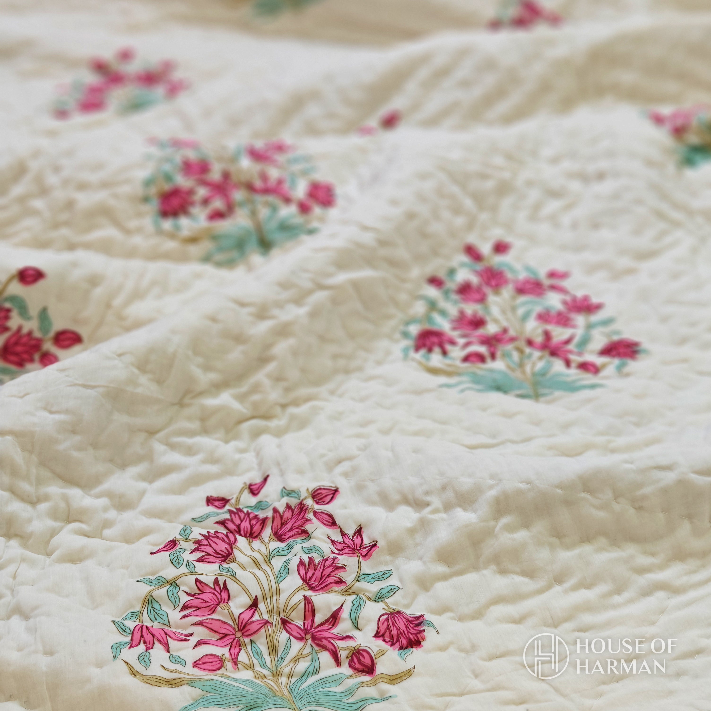 Carnation Garden Bliss Quilt