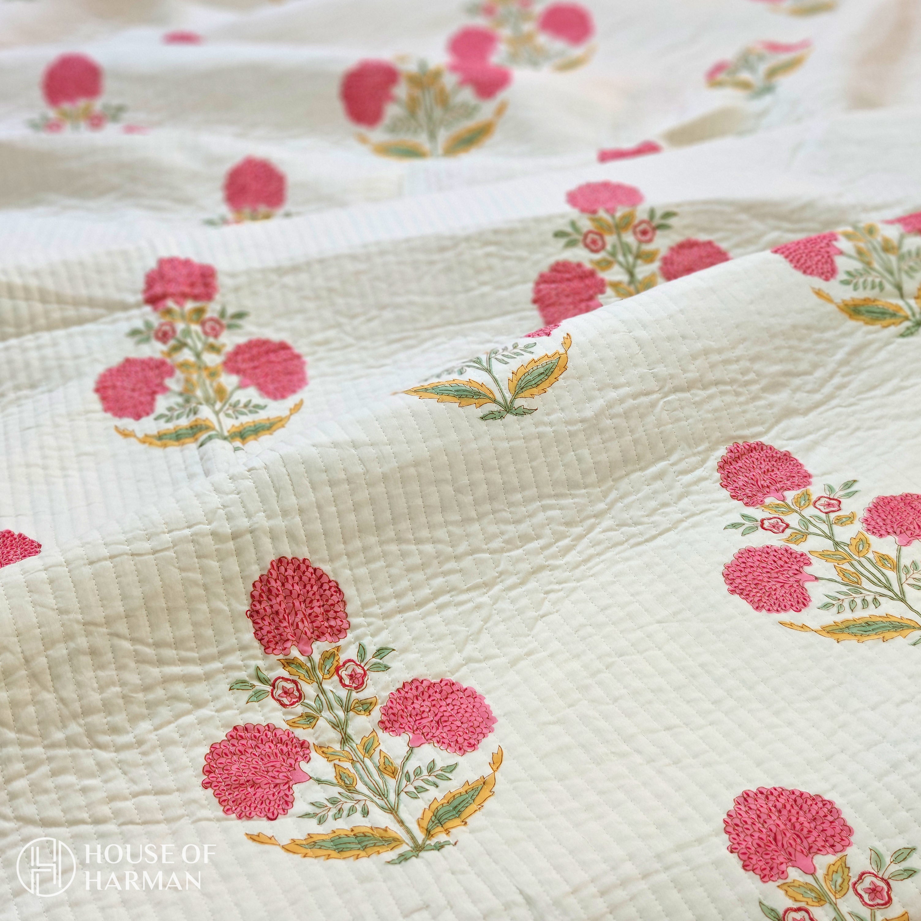 Amber Bloom Haven Bedcover