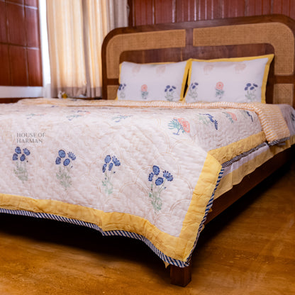 Elysian Floral Arches Bedsheet and Quilt