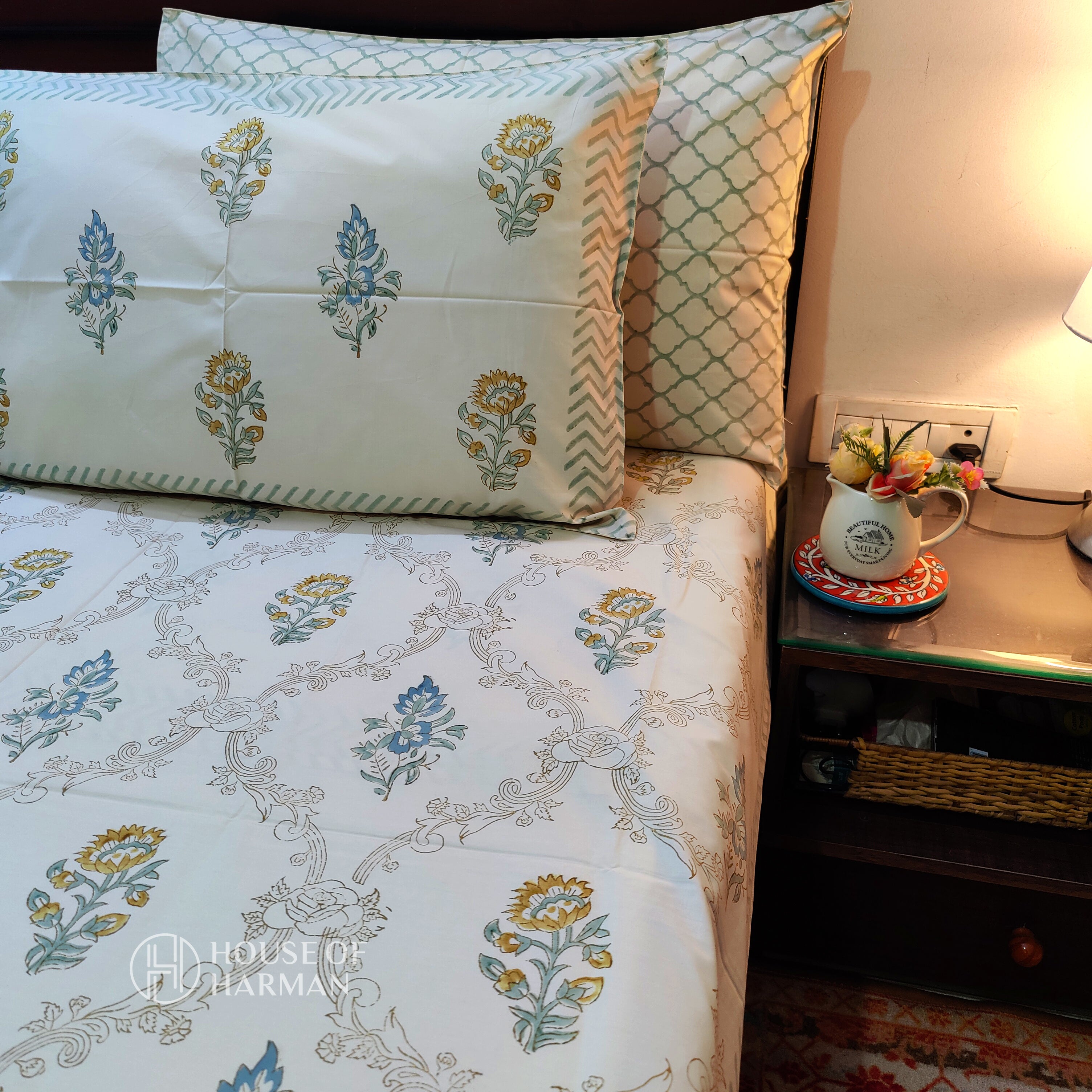 Desert Botanical Bliss Bedsheet and Dohar