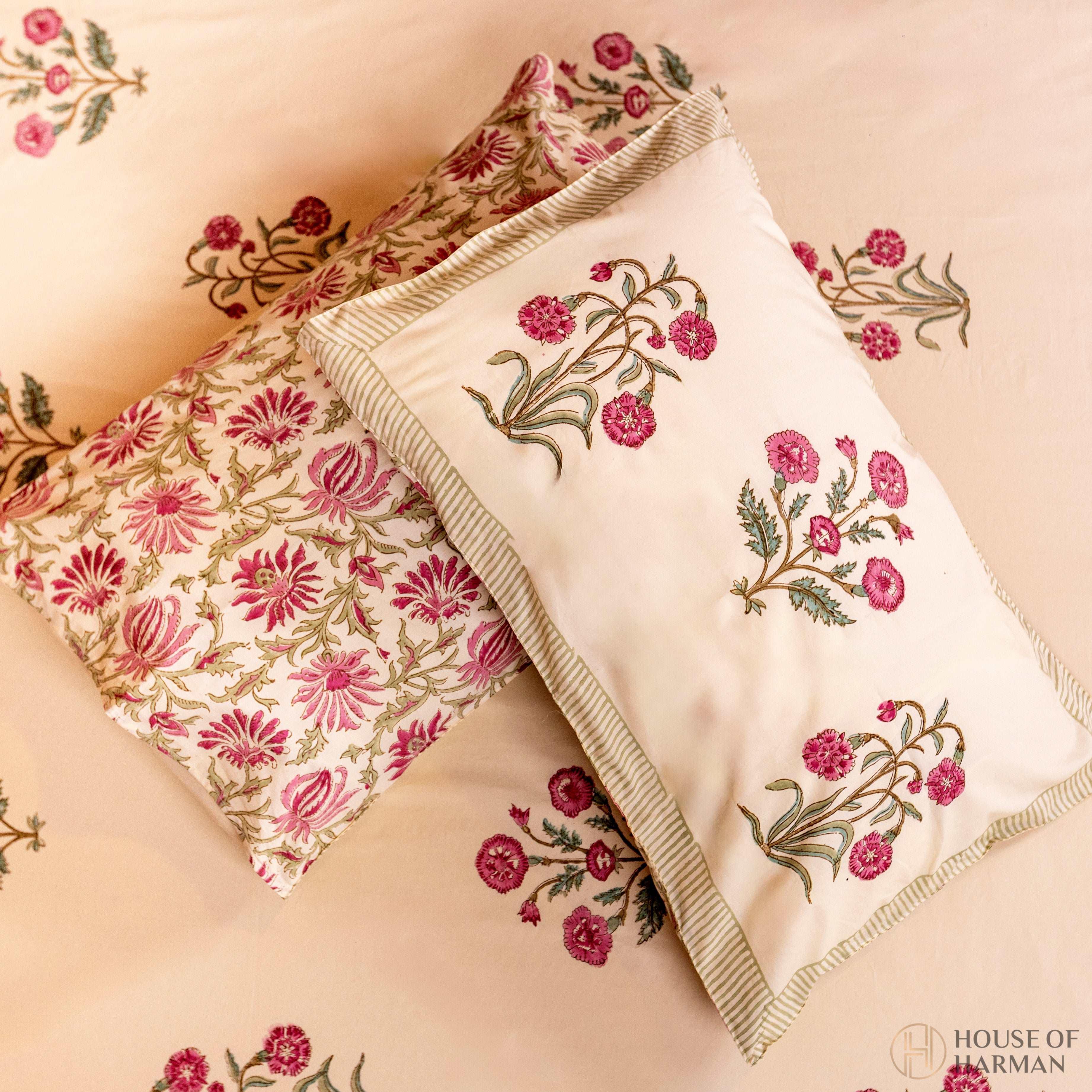 Royal Blossom Charm Bedsheet - HOUSE OF HARMAN