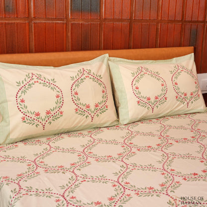 Heritage Verdant Trellis Bedsheet - HOUSE OF HARMAN