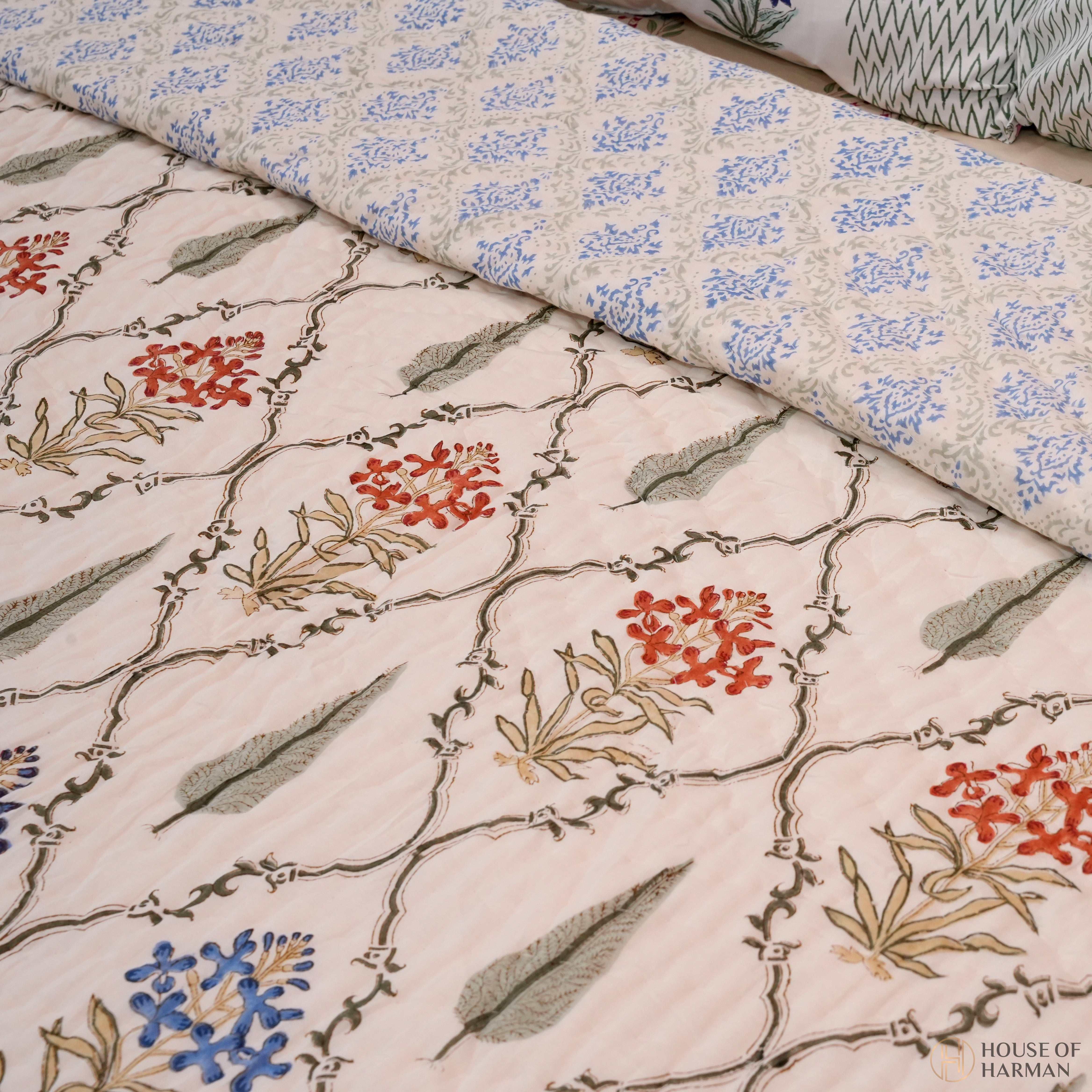 Valley Crest Blooms Quilt - HOUSE OF HARMAN