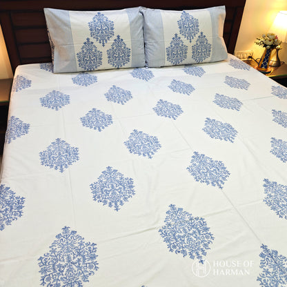 Bluebell Elegance Bedsheet