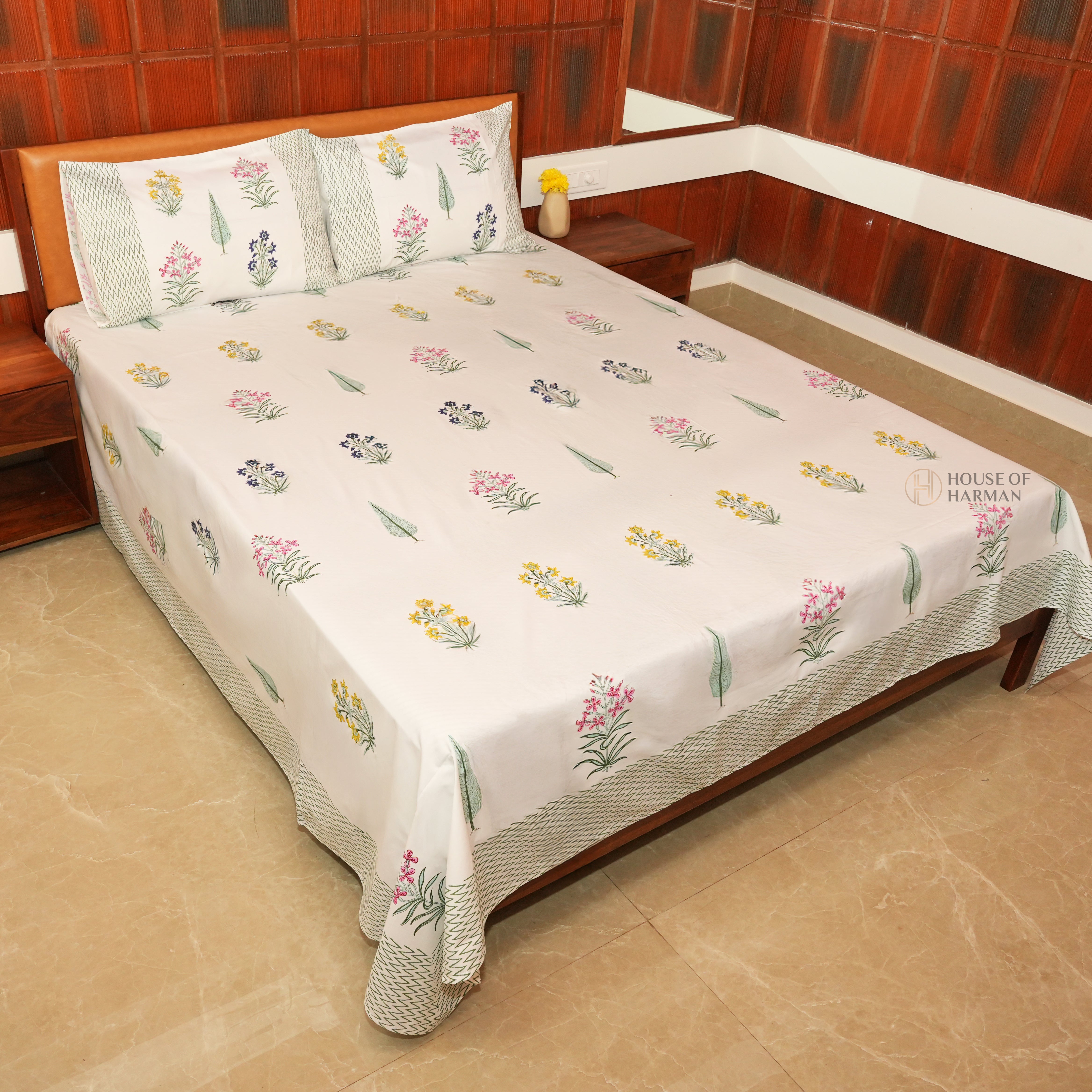 Springtime Botanica Bedsheet